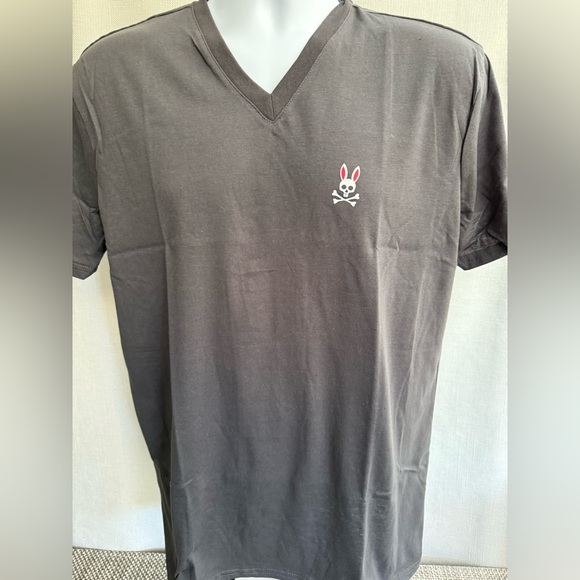 Psycho Bunny Brown V-Neck T-Shirt - Picture 1 of 6